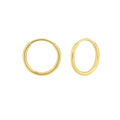 10K Yellow Gold Mini Endless Hoop Earrings